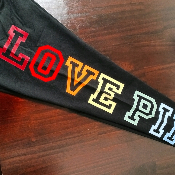 NWOT PINK VS LOGO LEGGING S - Picture 3 of 4